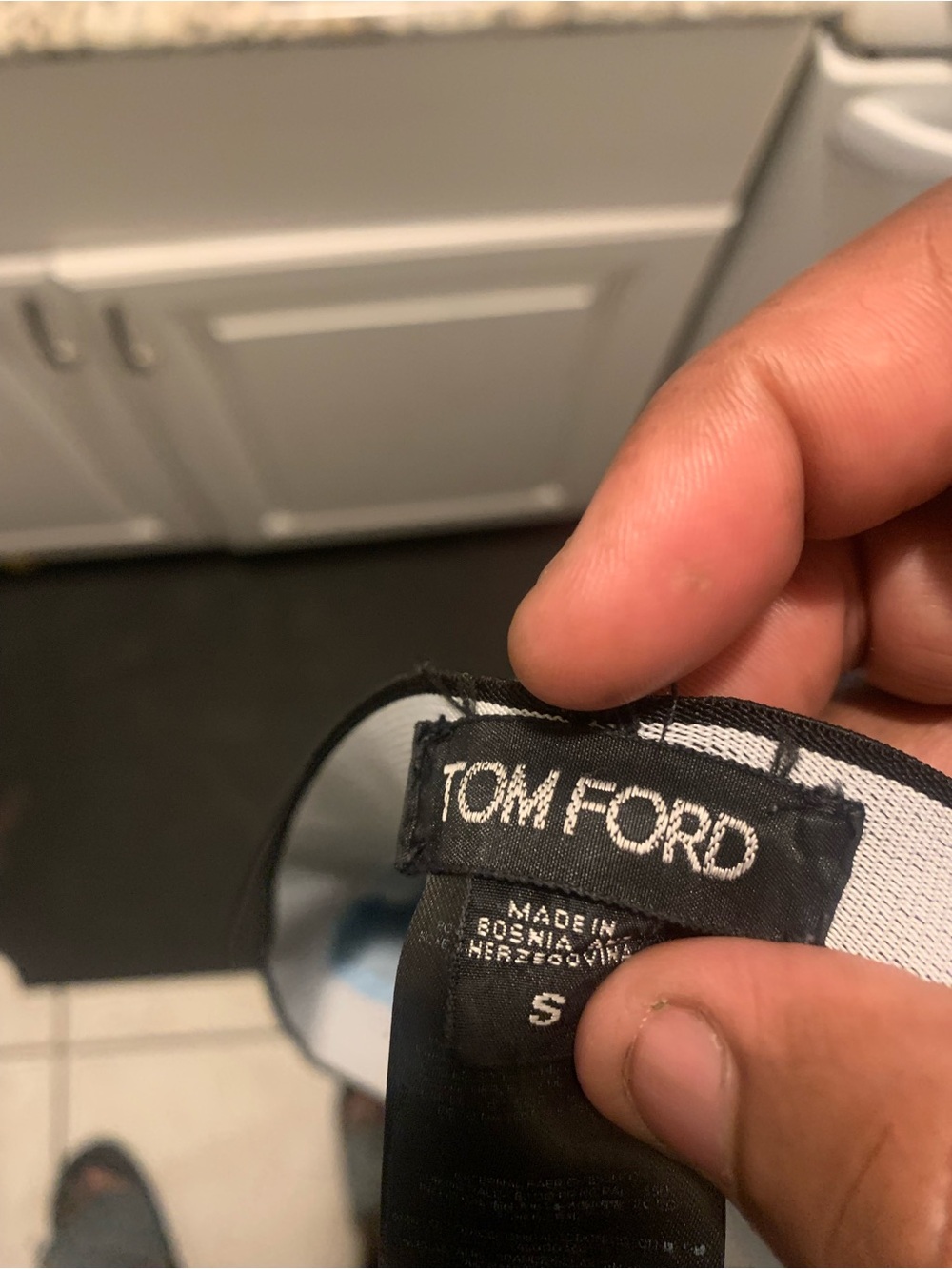 Tom Ford White and Black Branded Underwear Waistband